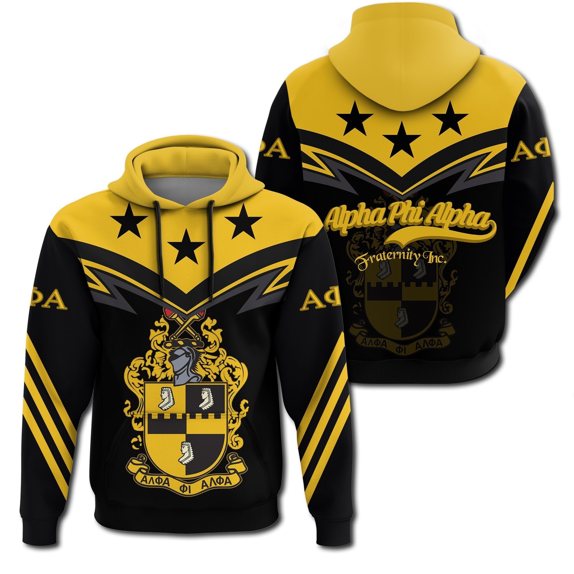 Fraternity Hoodie – Original Alpha Phi Alpha Hoodie – Zig Zag Style