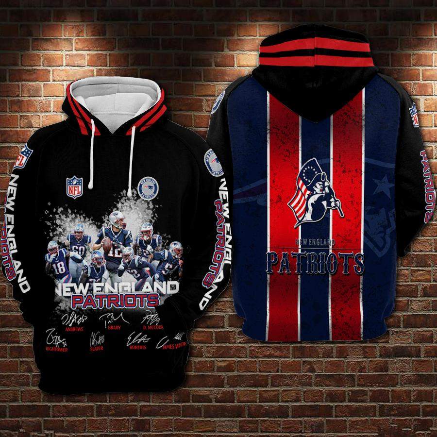 New England Patriots Hoodie 3D Style3927 All Over Printed