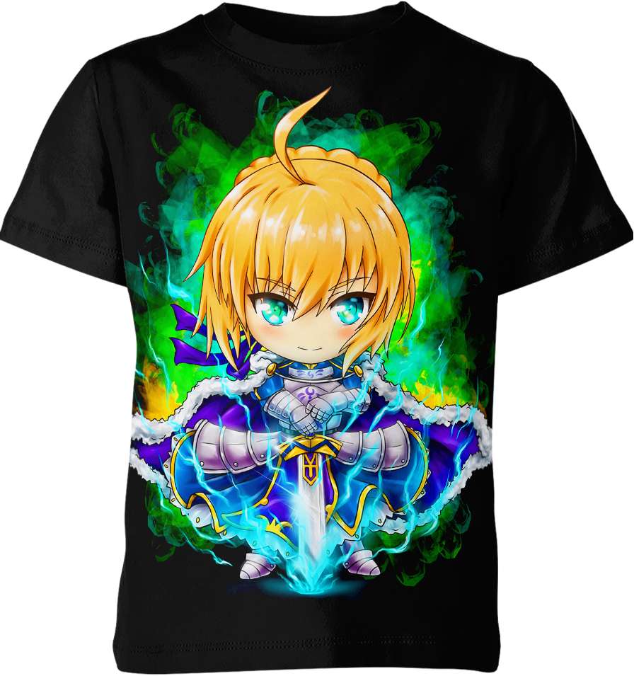 Artoria Pendragon Saber Chibi Fate Shirt - FreeClothing Trending