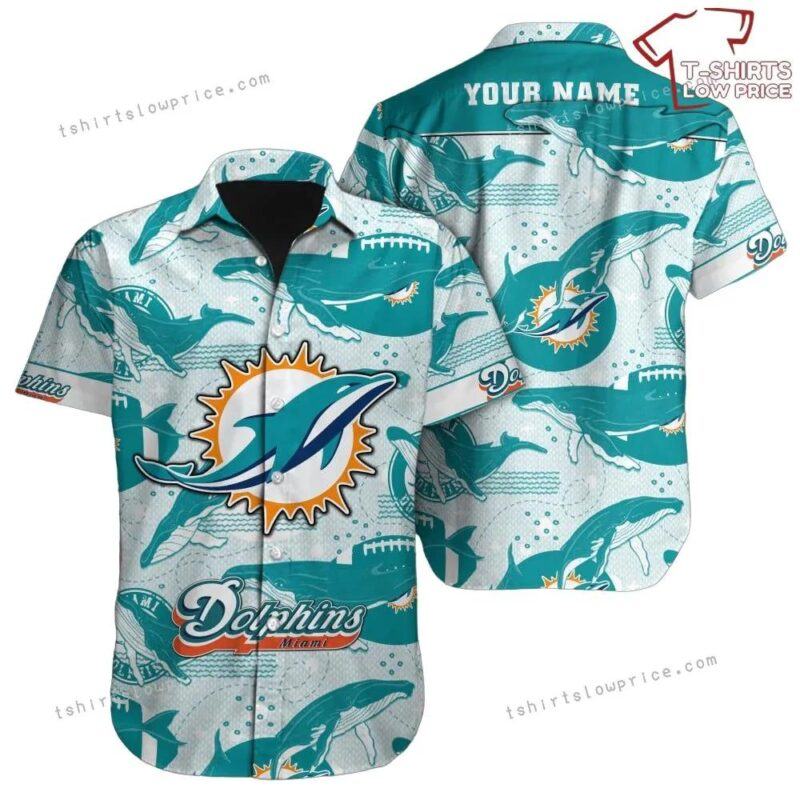 Personalized Miami Dolphins Hawaiian Shirt Nfl Football Cheap Hawaiian Shirt For Men Women