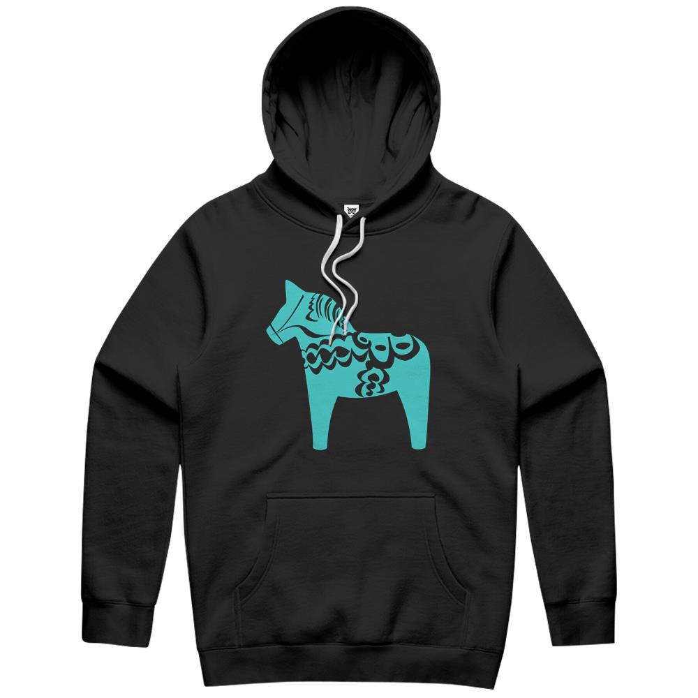 Swedish Dala Horse Shirt Blue Sweden Sverige Hoodie