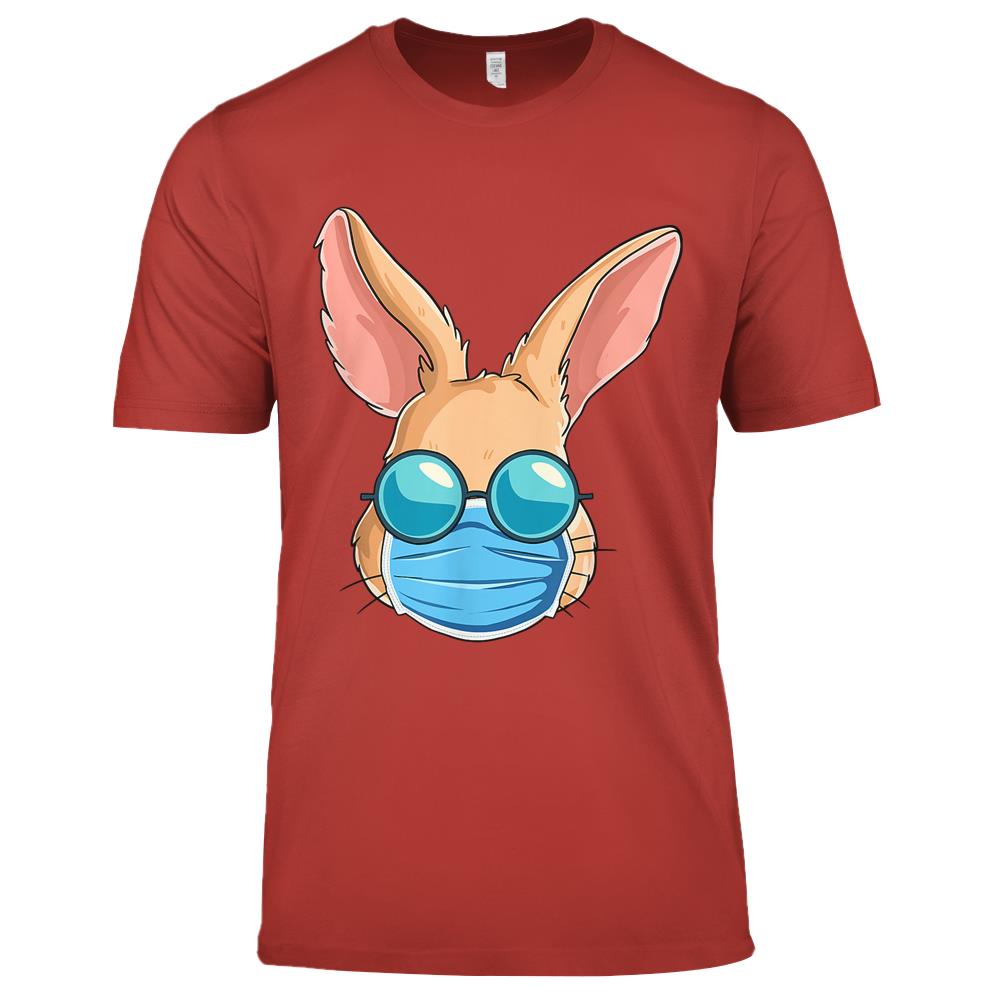 Bunny In A Mask Easter Day 2021 Eggs Hunt Gift Premium T Shirts