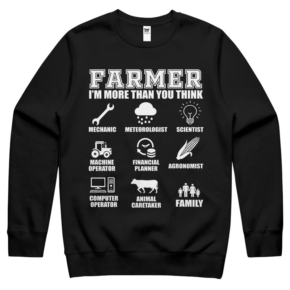 Great Farmer Gift Tractor Farm Cattle Arable Farming Crewneck Sweatshirt