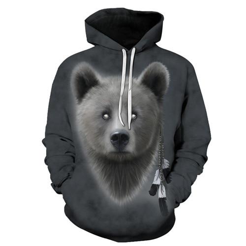 Grey Bear Hoodie