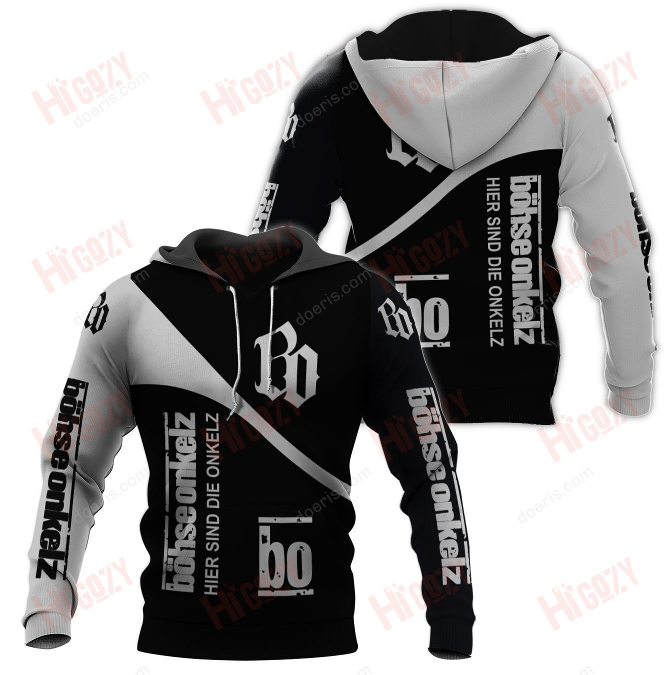 Bohse Onkelz Hoodie, Bohse Onkelz 3D All Over Printed Clothes – T170