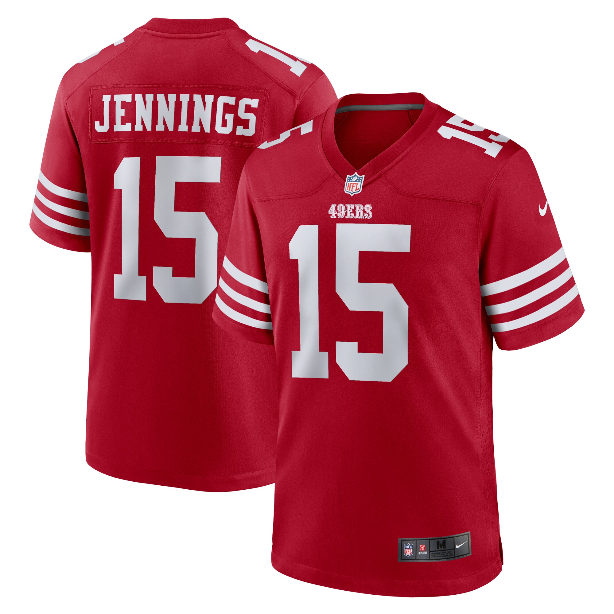 Jauan Jennings San Francisco 49ers Game Jersey – Scarlet