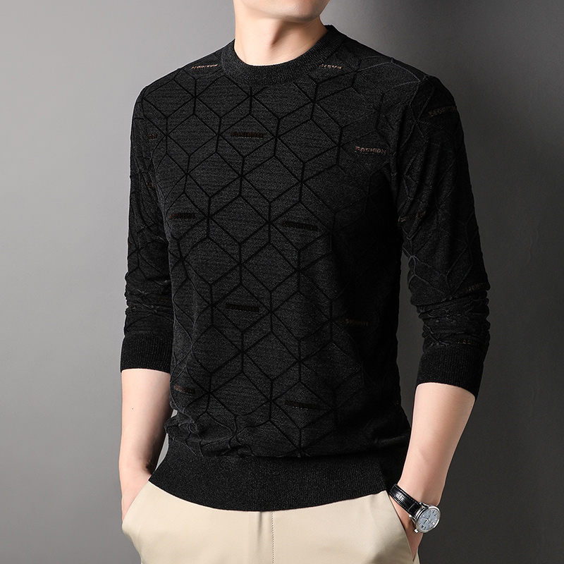 Top Grade Brand Designer Luxury New Fashion Knit Pullover Trendy Sweater Men Woolen Crew Neck Casual Jumper Men Clothing alx