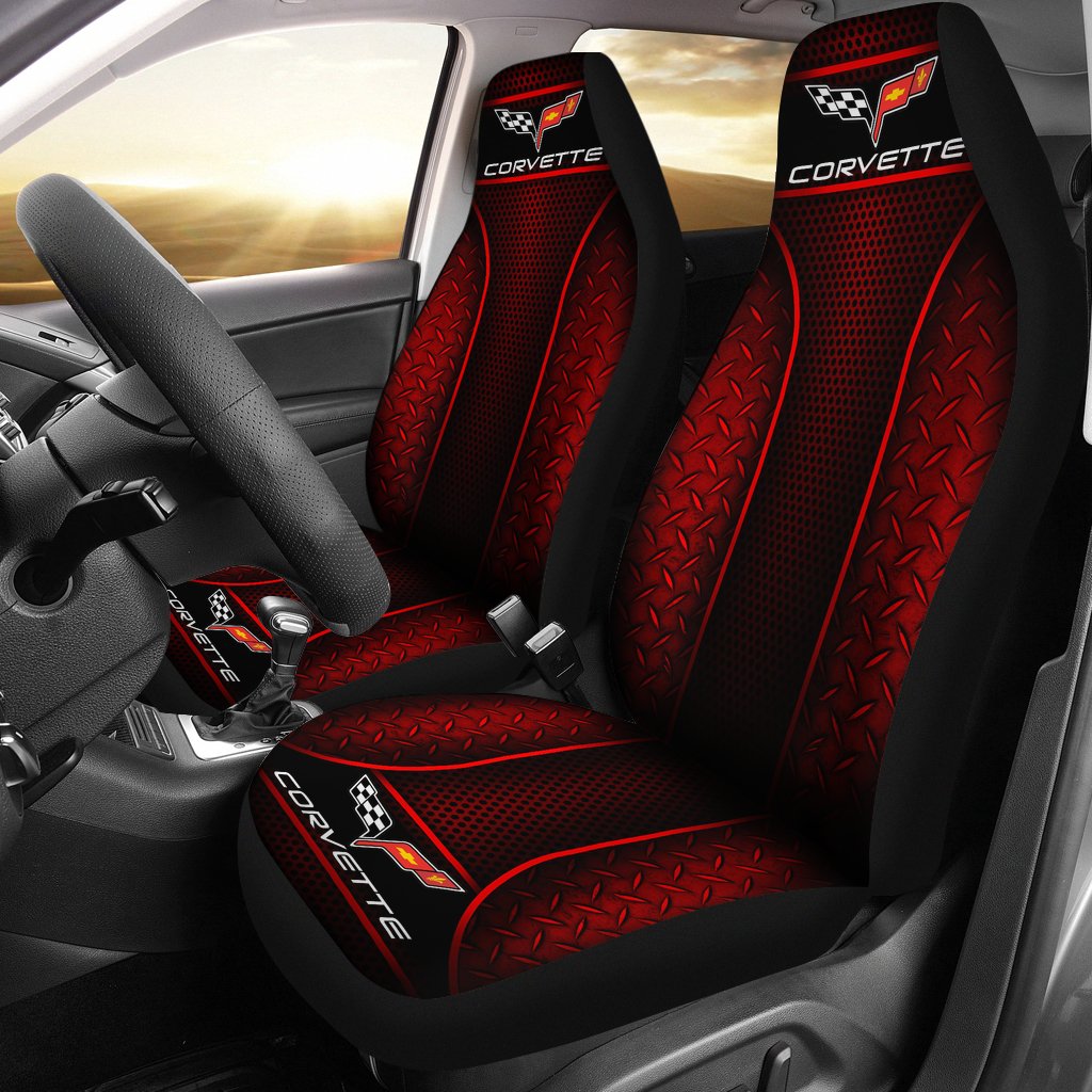 2 Front Corvette C6 Seat Covers With Free Shipping