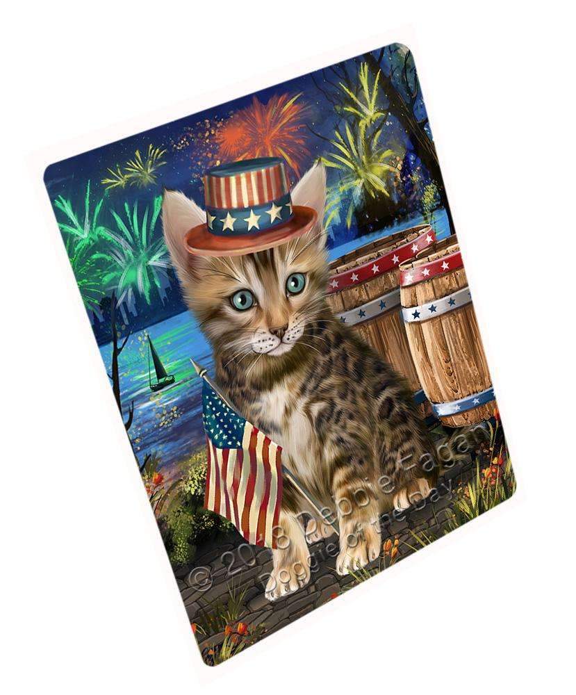 4Th Of July Independence Day Firework Bengal Cat Blanket Blnkt103638