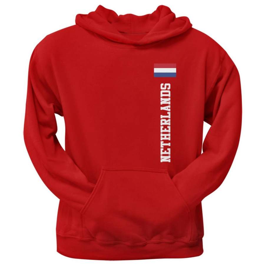 World Cup Netherlands Red Adult Pullover Hoodie