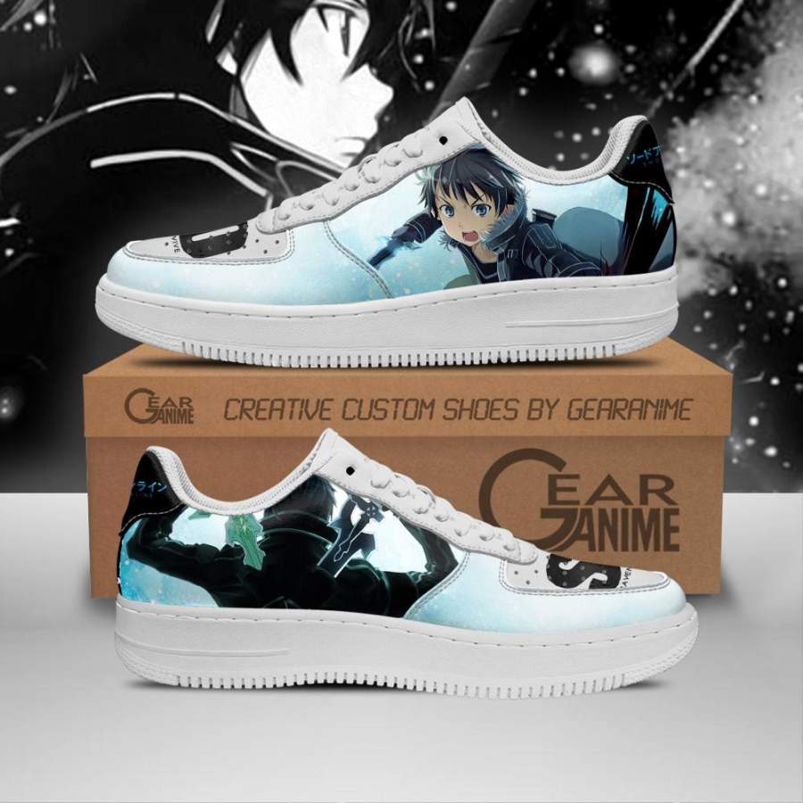 SAO Kirito Air Force Shoes Sword Art Online Anime Sneakers PT11