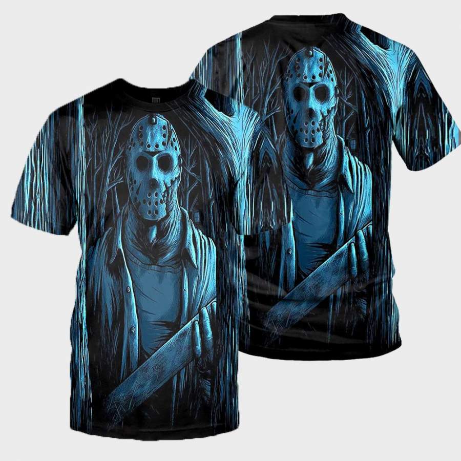 3D All Over Printed Jason Voorhees Friday The 13th Clothes 10