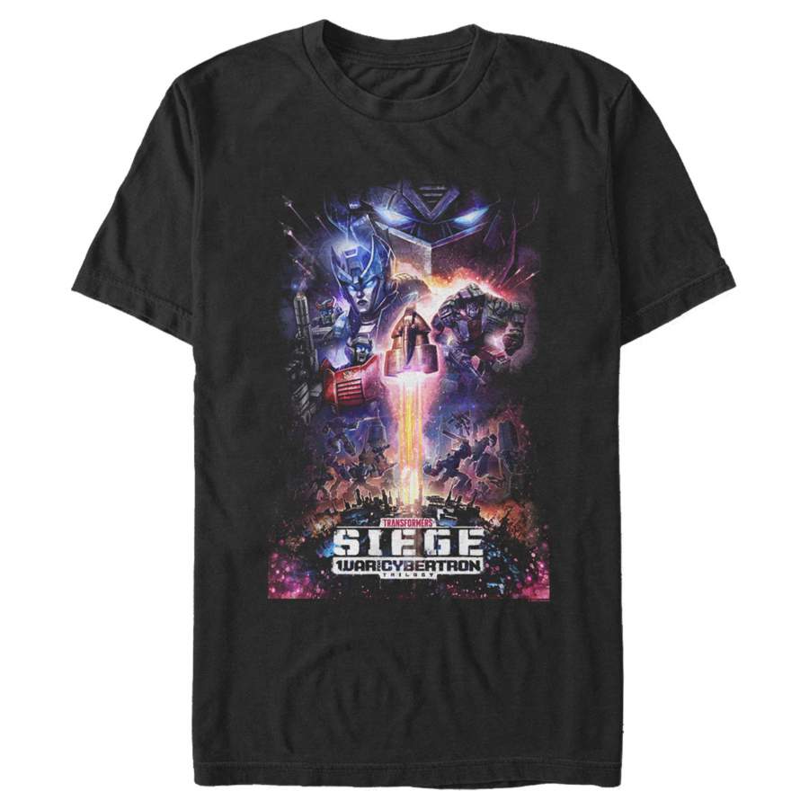 Transformers Men’s Siege Poster  T-Shirt