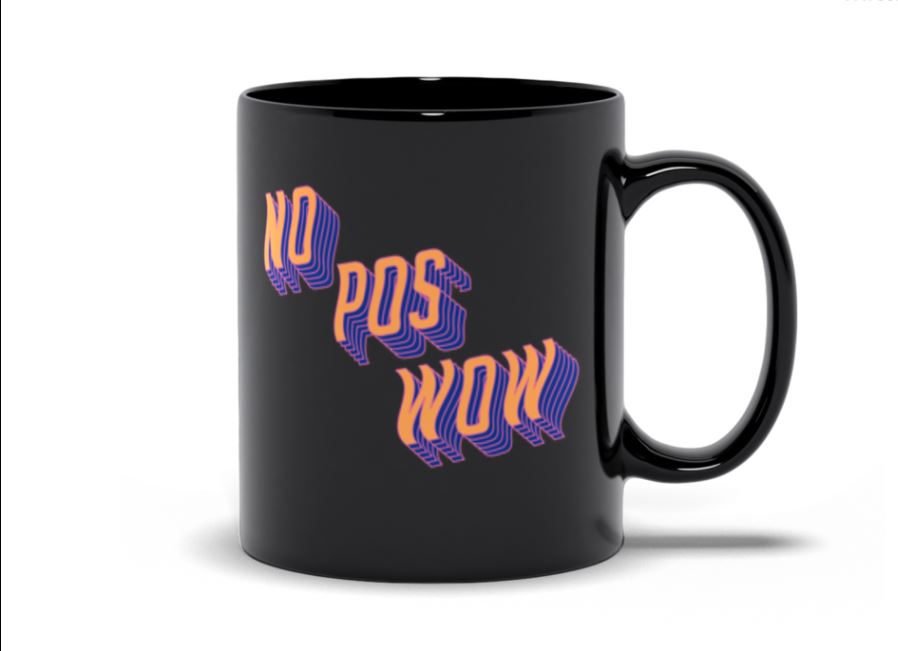 No Pos Wow Cup Gift For Friends Black Mug