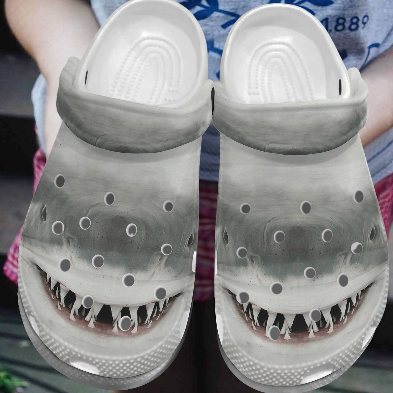 Shark Personalized Clog, Custom Name, Text, Color, Number Fashion Style For Women, Men, Kid, Print 3D Smile To The World