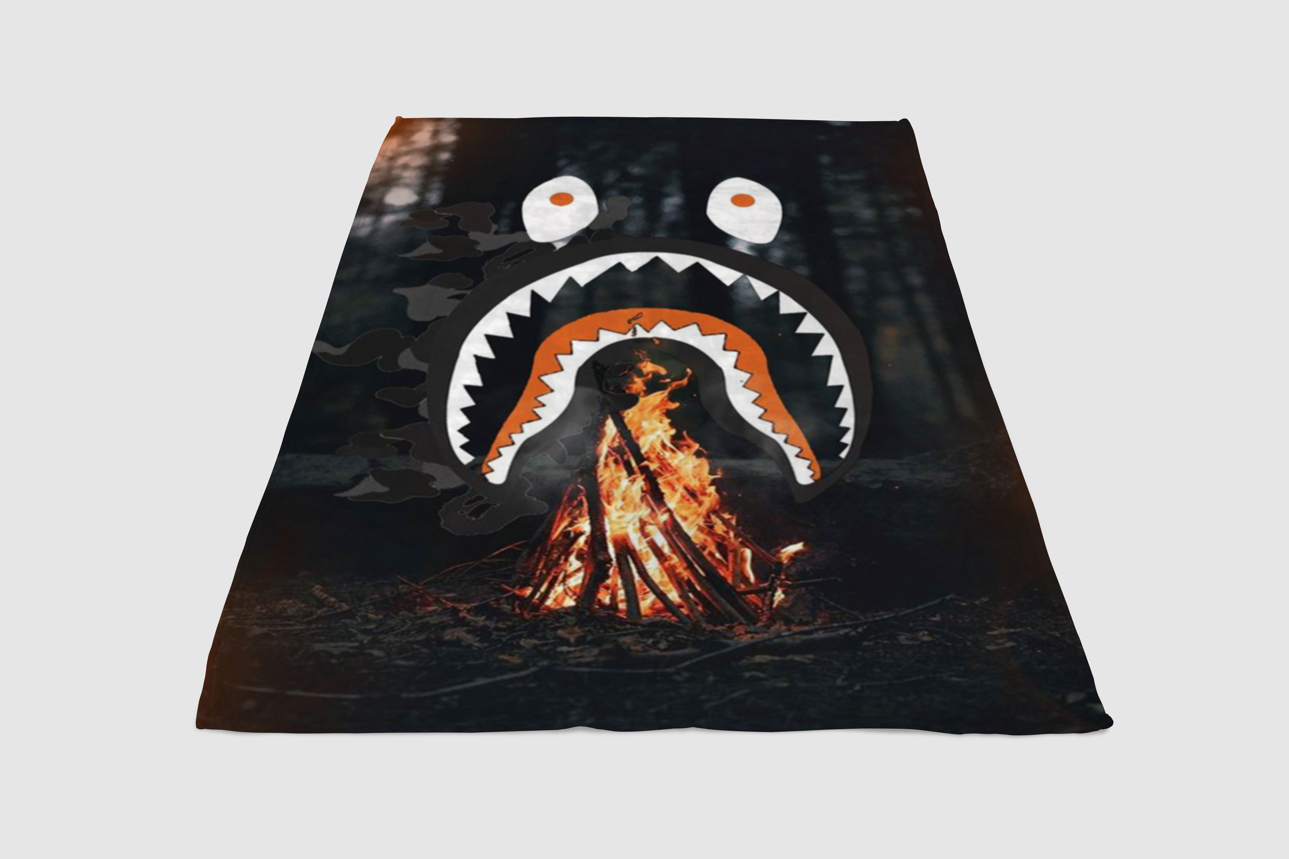 bape shark fire blanket