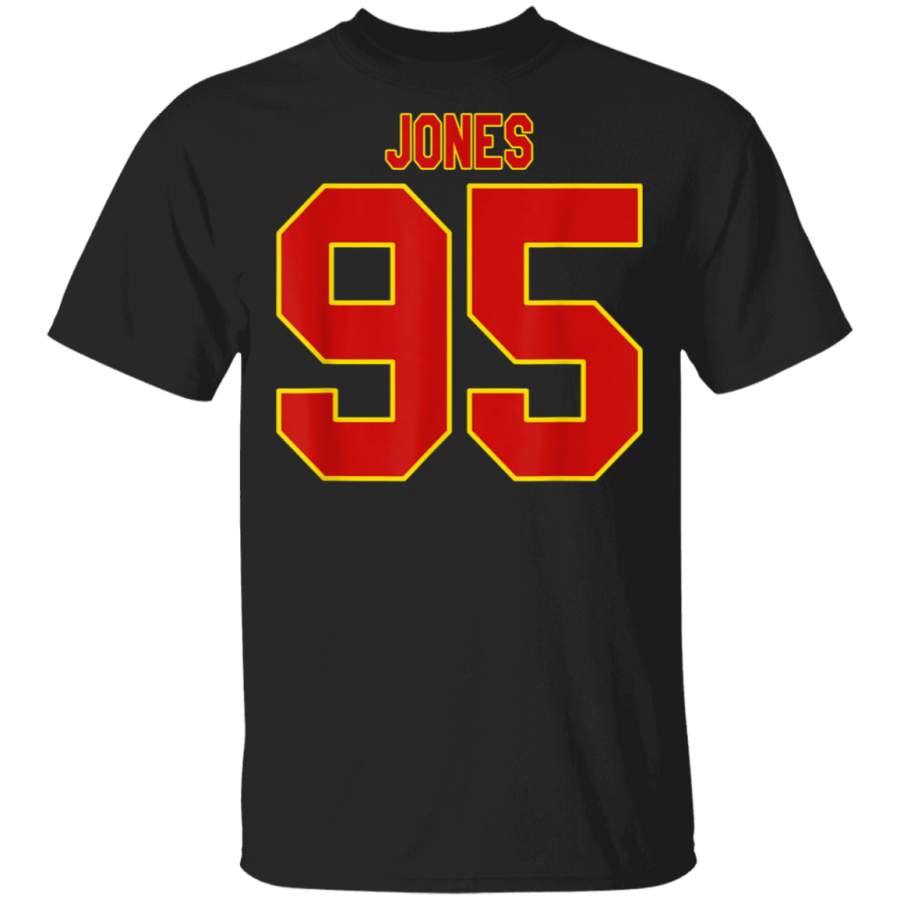 Jones 95 Ninety Five  Kansas City Football TShirt