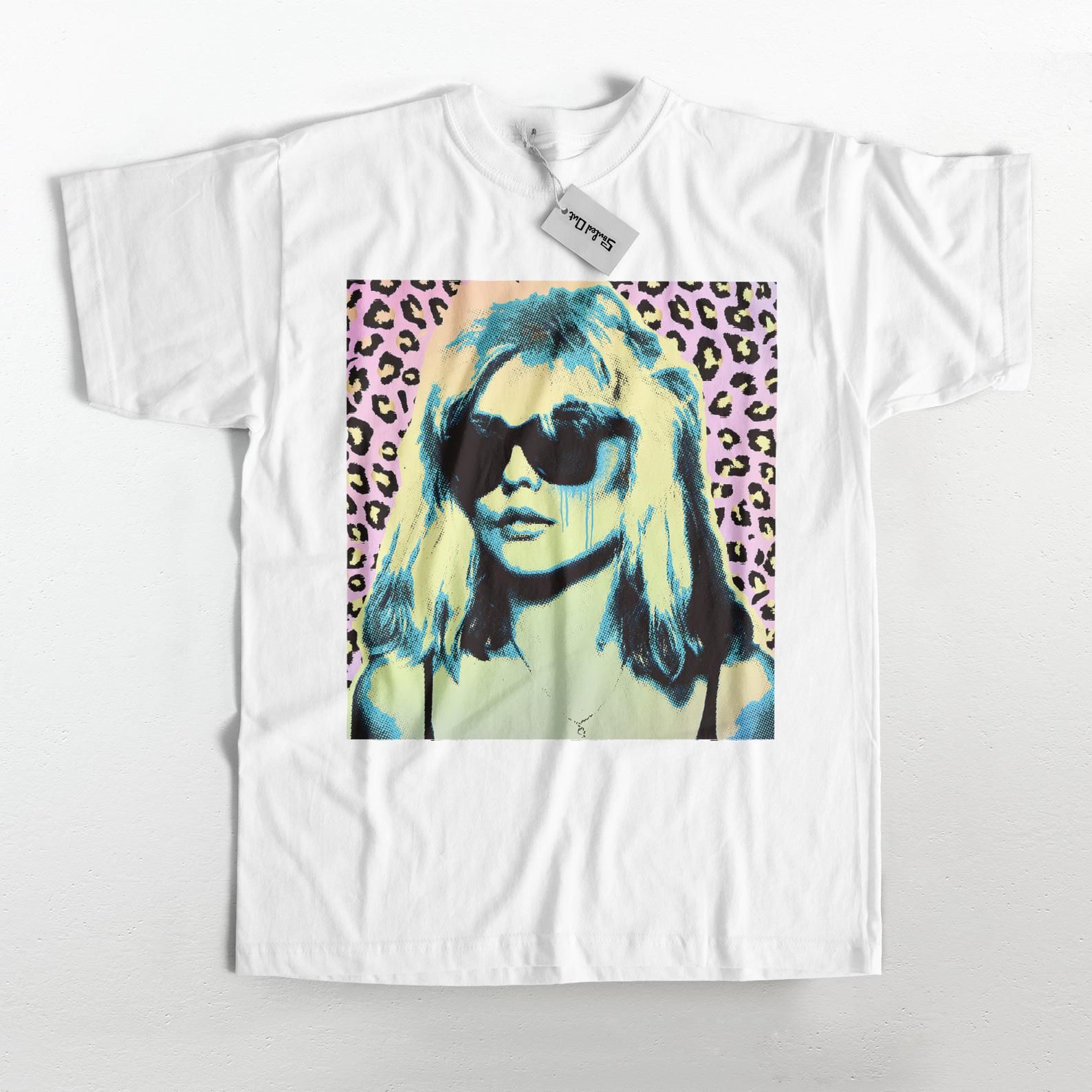 Debbie Harry Art Tee | Blondie Grafi | Leopard Punk T-Shirt