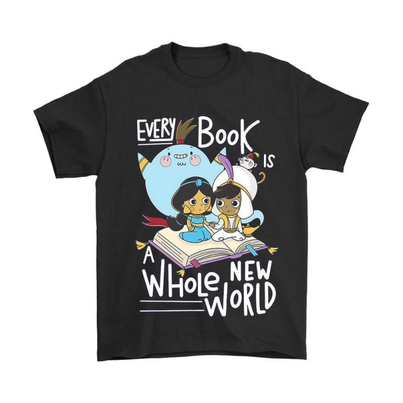 Aladin Jasmine Jin Every Book Is A Whole New World Men’s T-Shirt