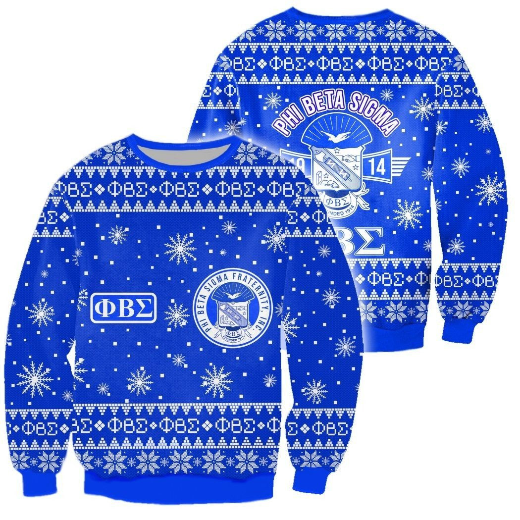 Fraternity Sweatshirt – Crewneck Sweatshirt Merry Christmas Phi Beta Sigma