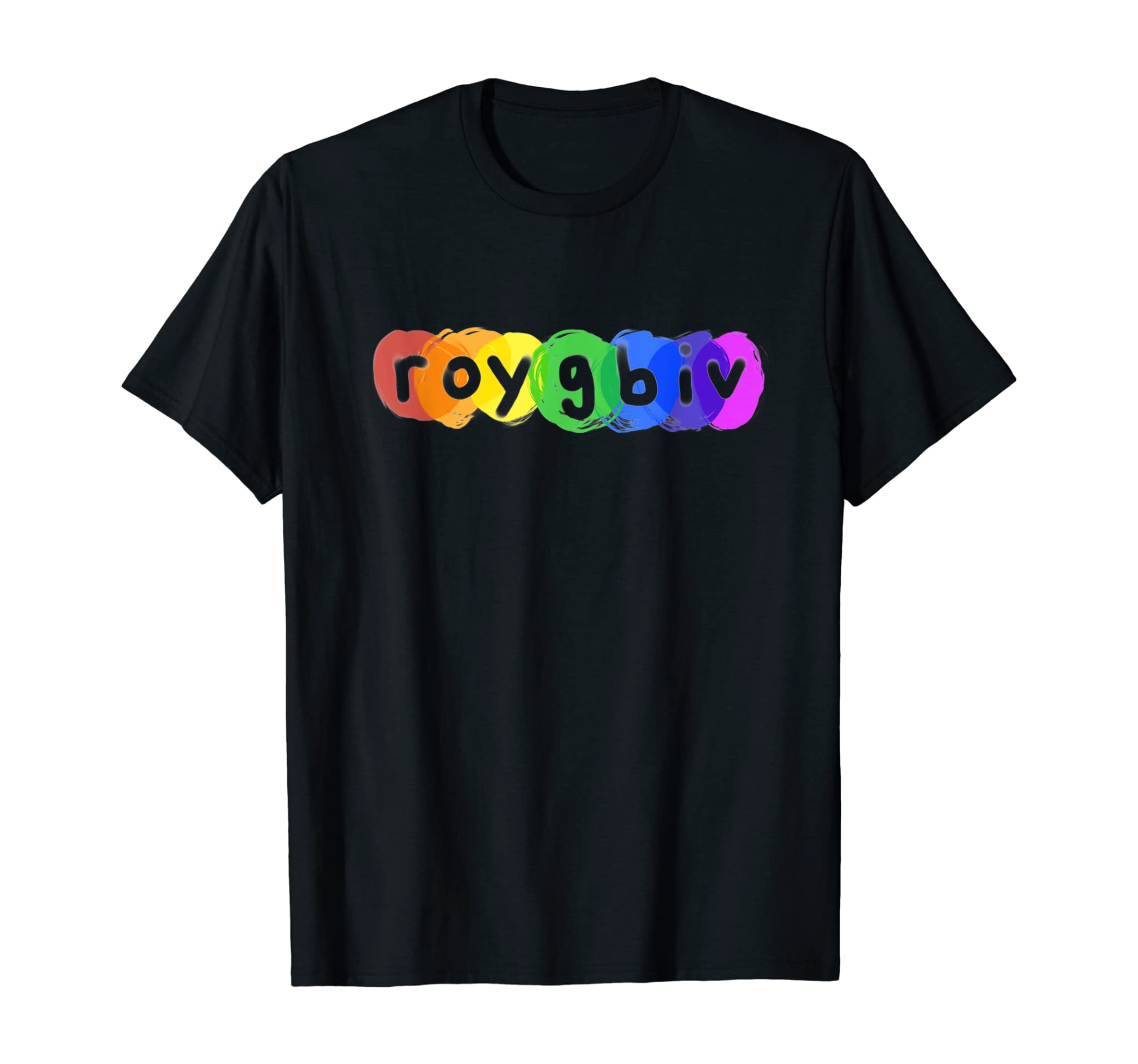 ROYGBIV Rainbow Paint T Shirt For Artist Art Student Teacher