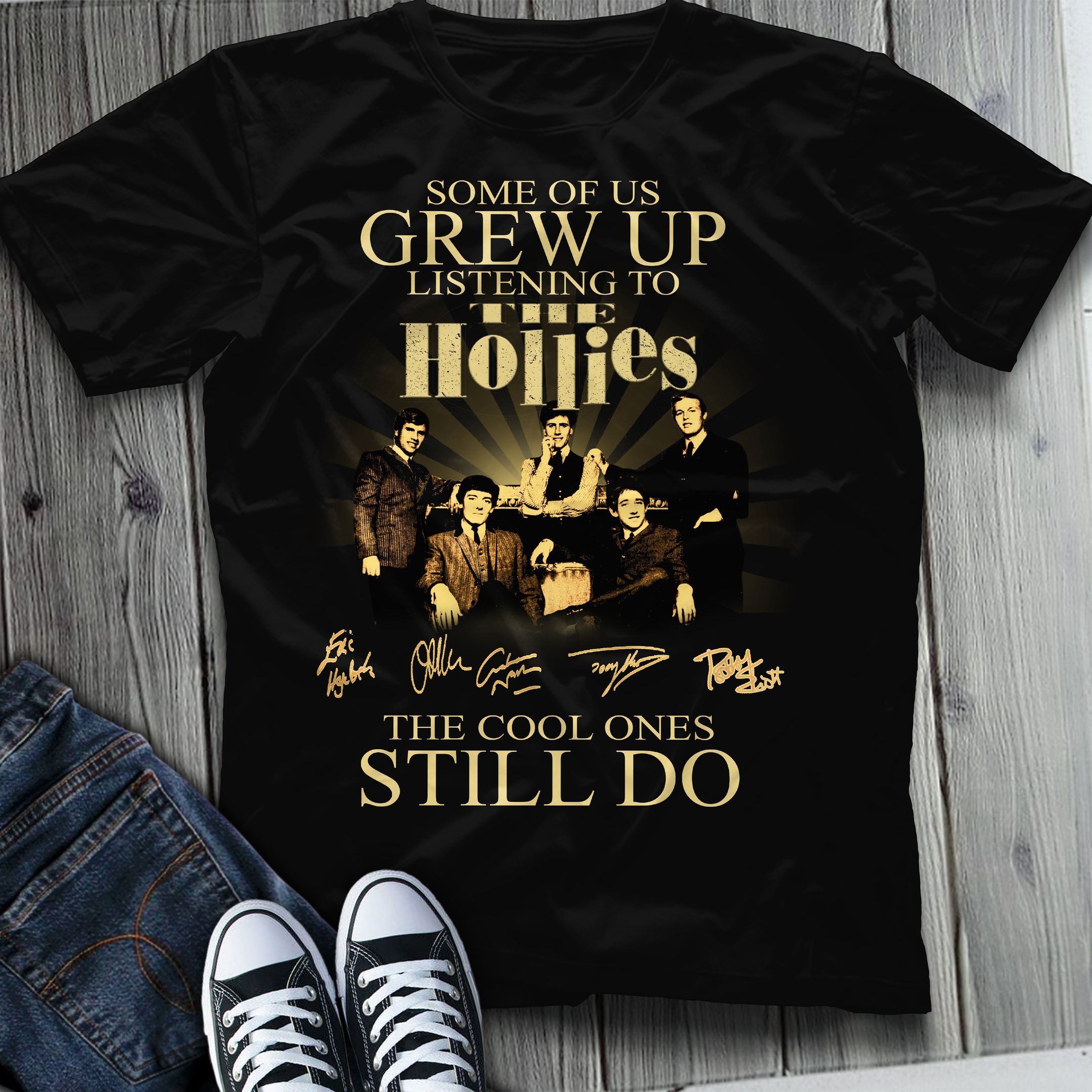 The Hollies Band Shirts, T-Shirt 2D – Spnv252