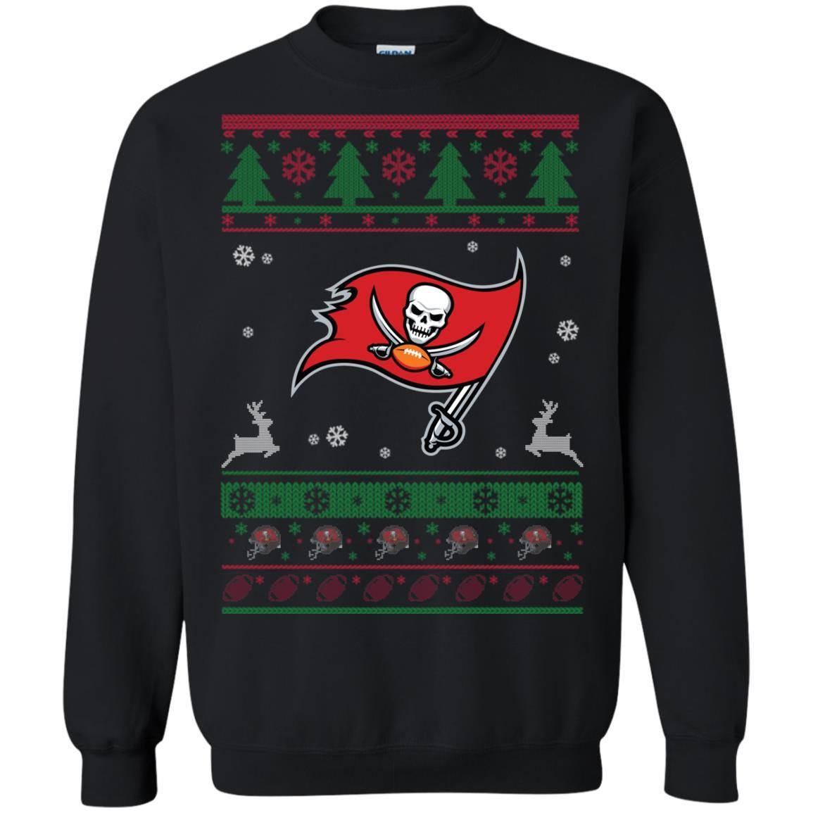 Tampa Bay Buccaneers Logo Football Teams Ugly Christmas Sweater Unisex Crewneck Pullover Sweatshirt T-Shirt