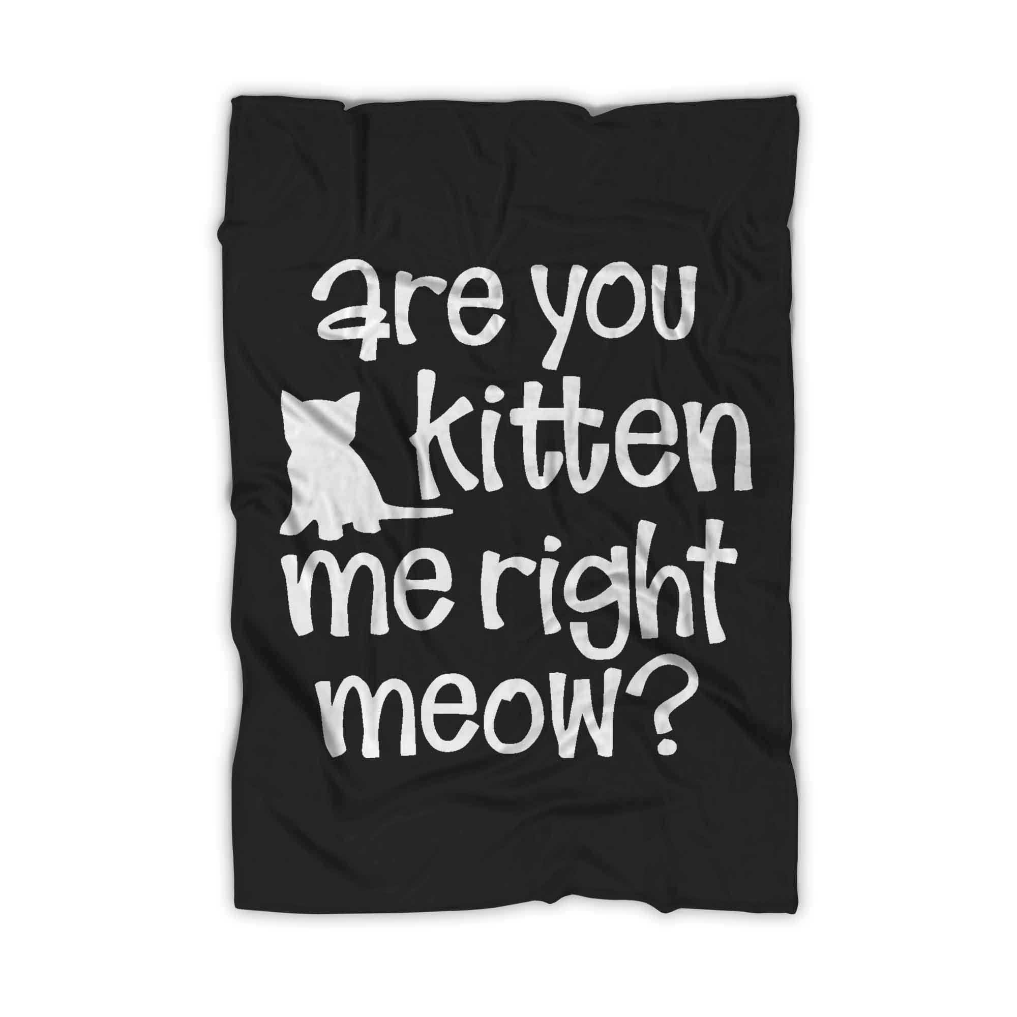 Are You Kitten Me Right Meow Onesie Blanket