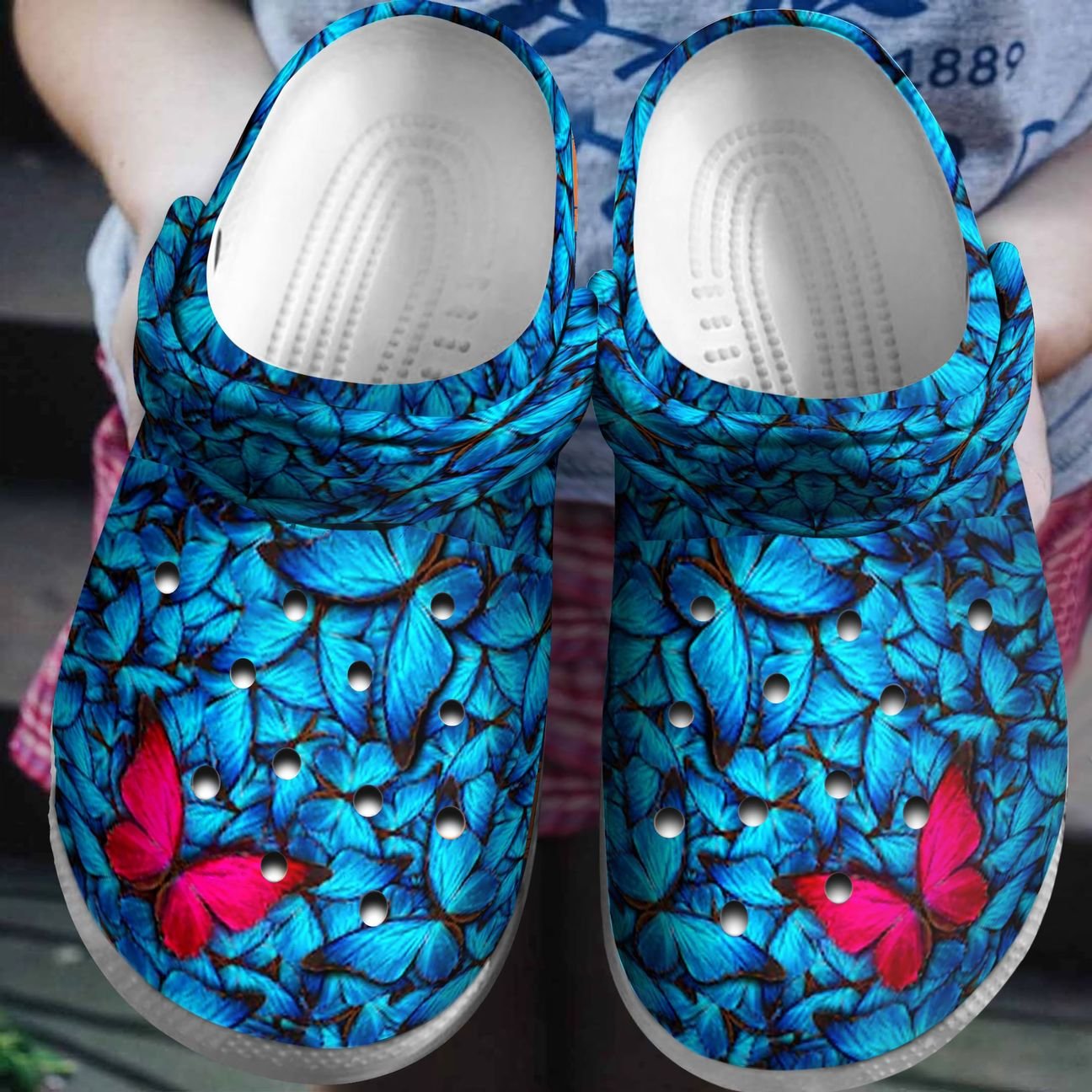 Butterfly Personalized Clog, Custom Name, Text, Color, Number Fashion Style For Women, Men, Kid, Print 3D Be The Odd One