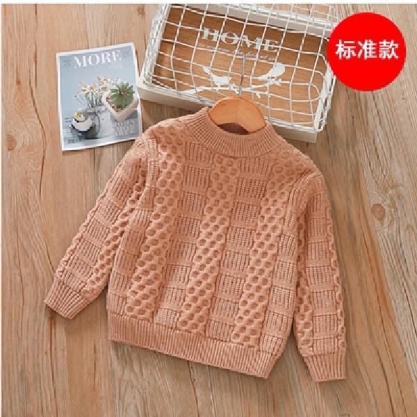 2022 thicken Sweaters For boys Girls fall Winter Kids Teen Sweaters Knitted Pullover Casual Children’S Tops Girls Clothes alx