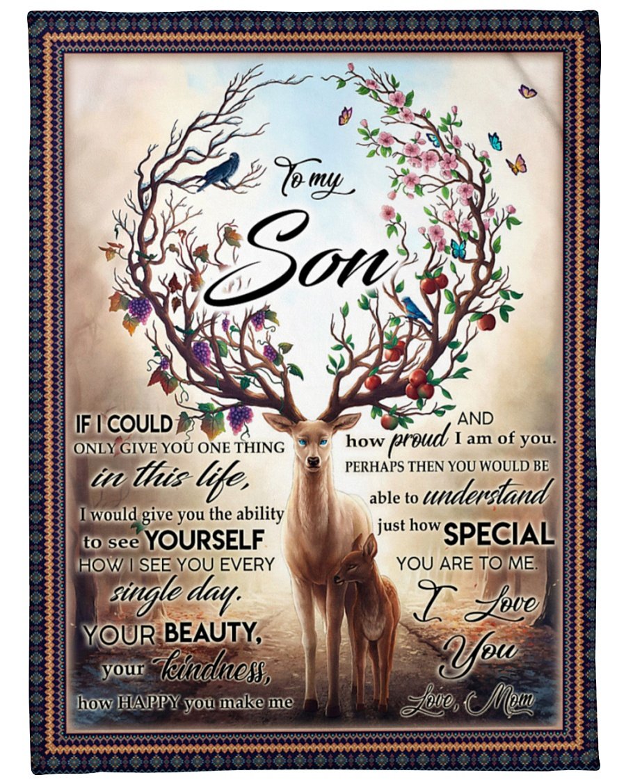 To My Son I’m Proud Of You Blanket Gift For Son Gift For Birthday Family Home Decor Bedding Couch Sofa Soft and Comfy Cozy