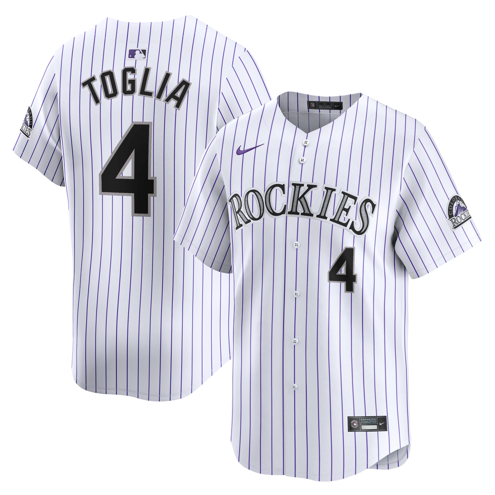 Michael Toglia Colorado Rockies Home Limited Player Jersey – White