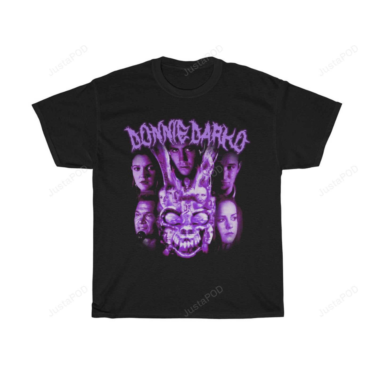 Donnie Darko Shirt, Frank The Scary Evil Bunny Rabbit Tshirt, Movie Lovers Gifts, Donnie Darko Purple Haze Tee