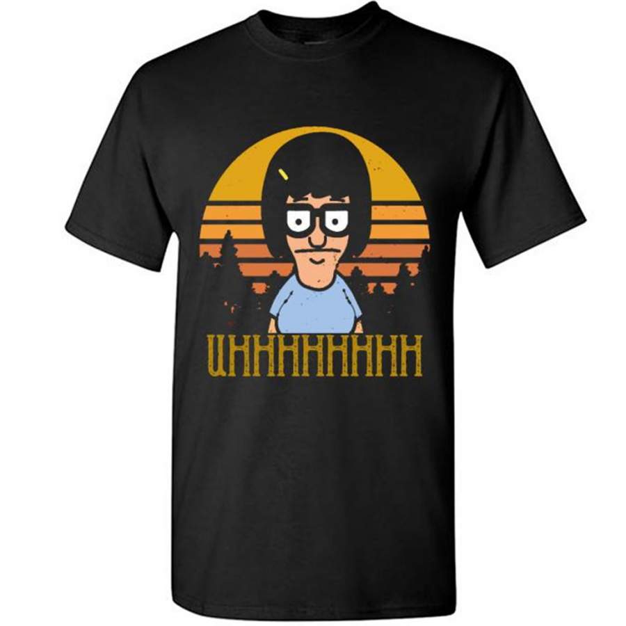 Bob’s Burgers Tina Belcher Uhhhhh Sunset Classic Vintage Design – Gildan Short Sleeve Shirt