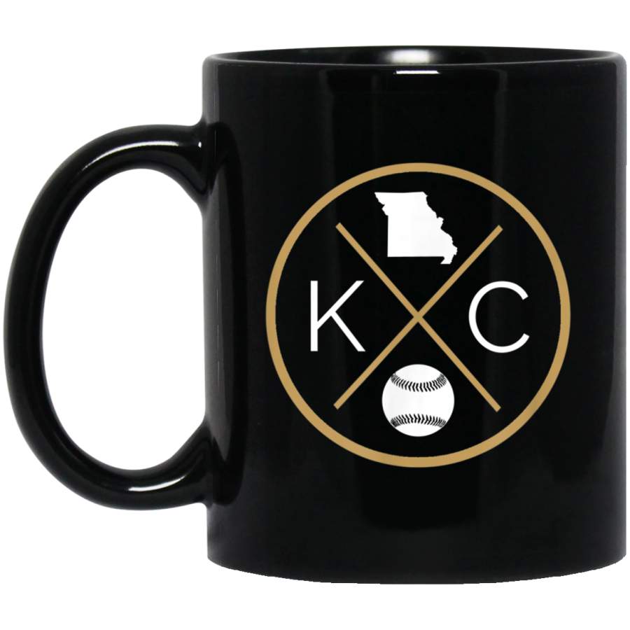 Kansas City KC Classic Baseball Fan Badge Ballpark Mug