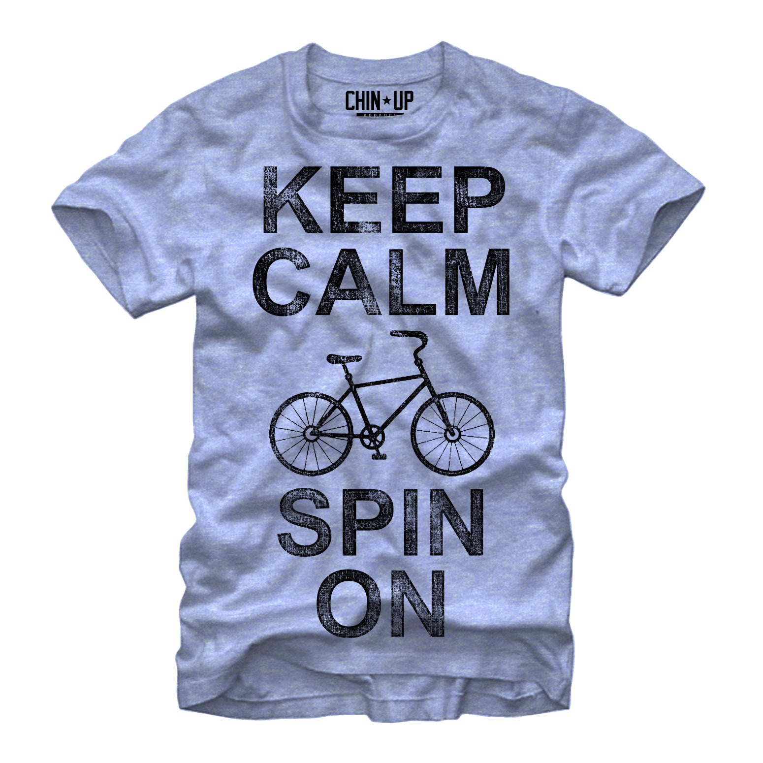 Chin Up Women’S Keep Calm Spin On  Boyfriend Tee