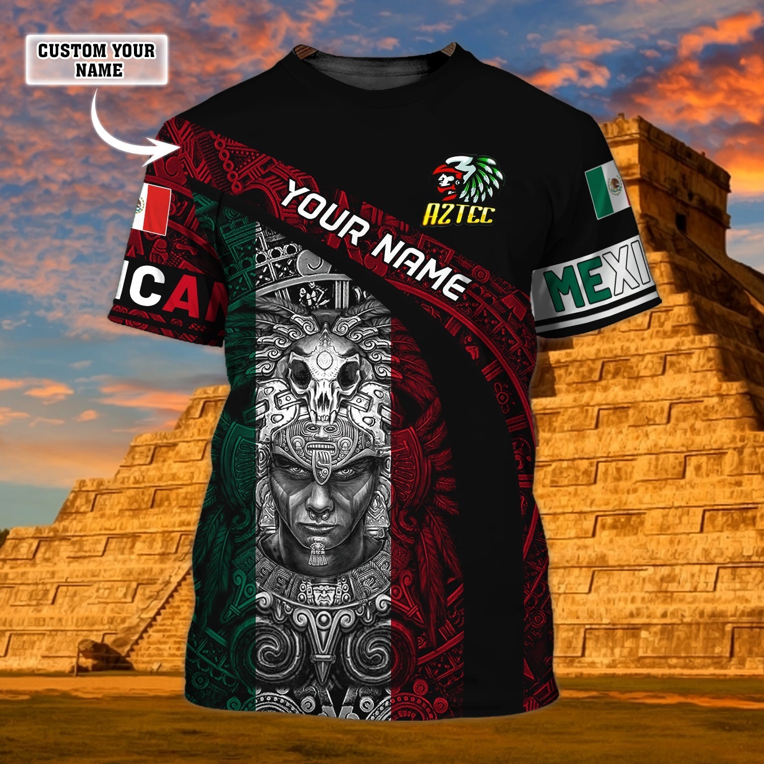 Customized 3D Aztec Shirts, Aztec T Shirt, Mexico Shirt