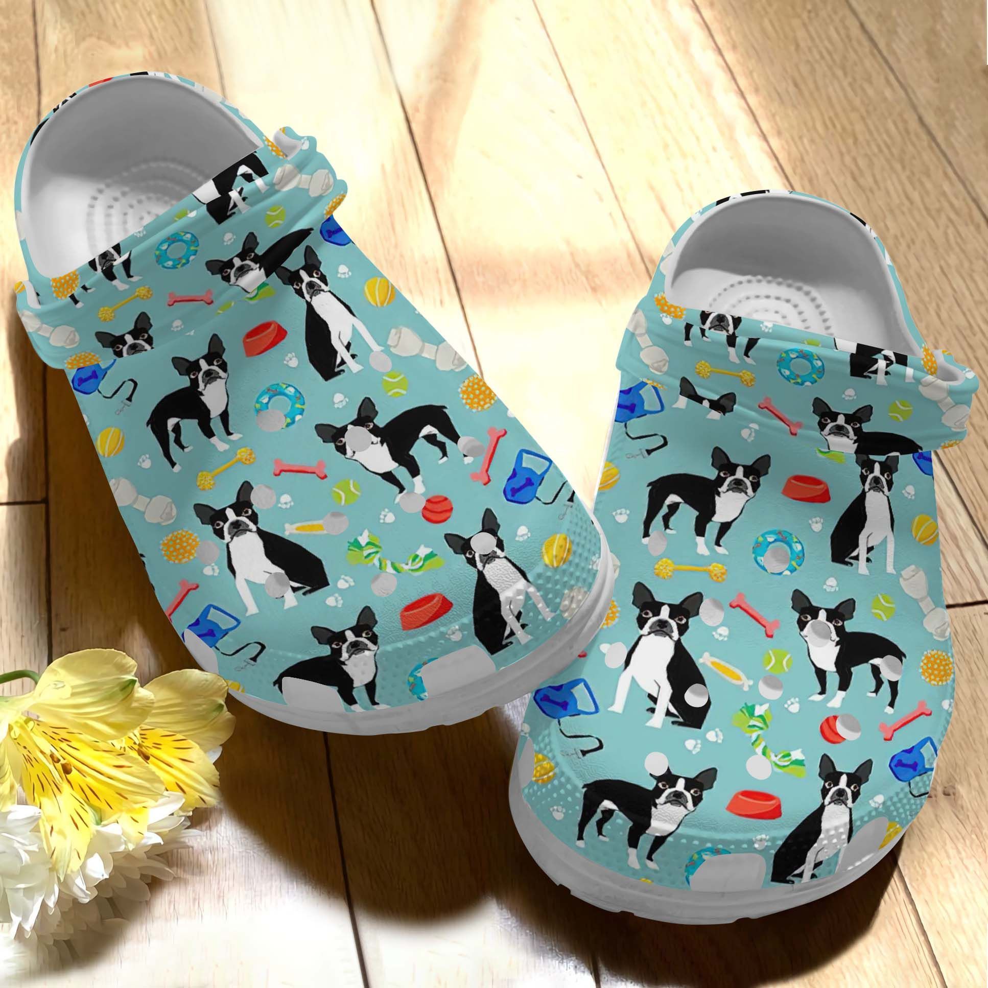 Boston Terrier Clog Boston Terrier And Toys Crocss Crocband Clog