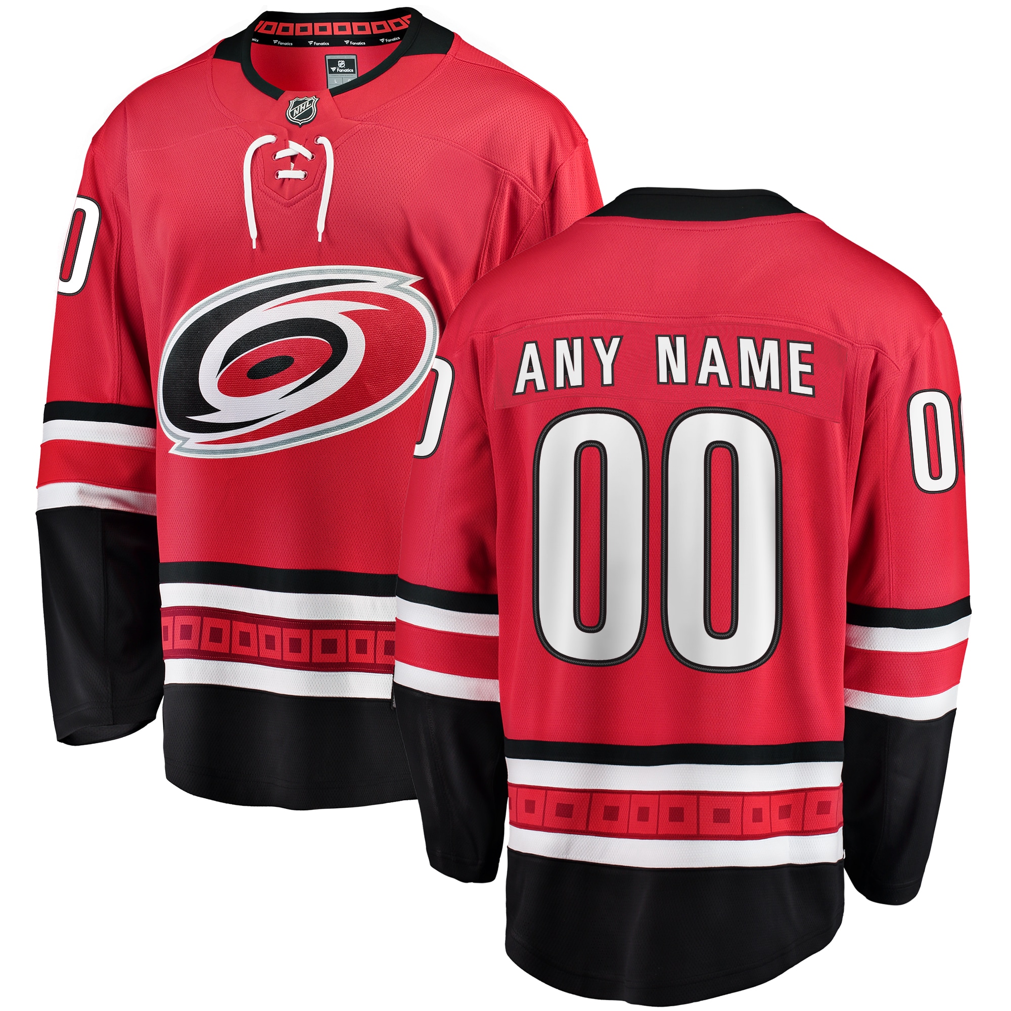 Men's Carolina Hurricanes Red Alternate Breakaway Custom Jersey