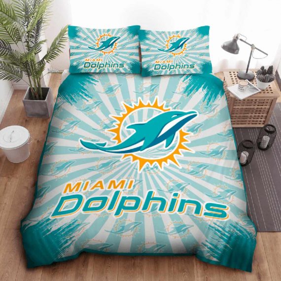 Miami Dolphins Quilt Bedding Set