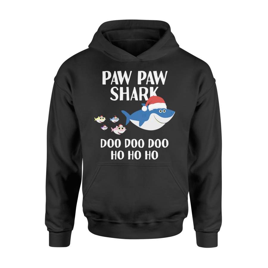 Paw Paw Grandpa Shark Doo Doo Santa Christmas Matching Gift Pullover Hoodie – Standard Hoodie