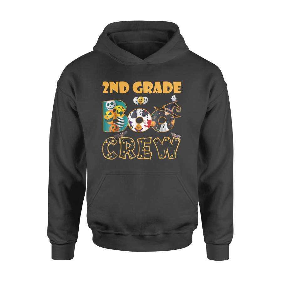 2nd Grade Tshirt Cute Boo Crew Teacher Kids Halloween – Standard Hoodie