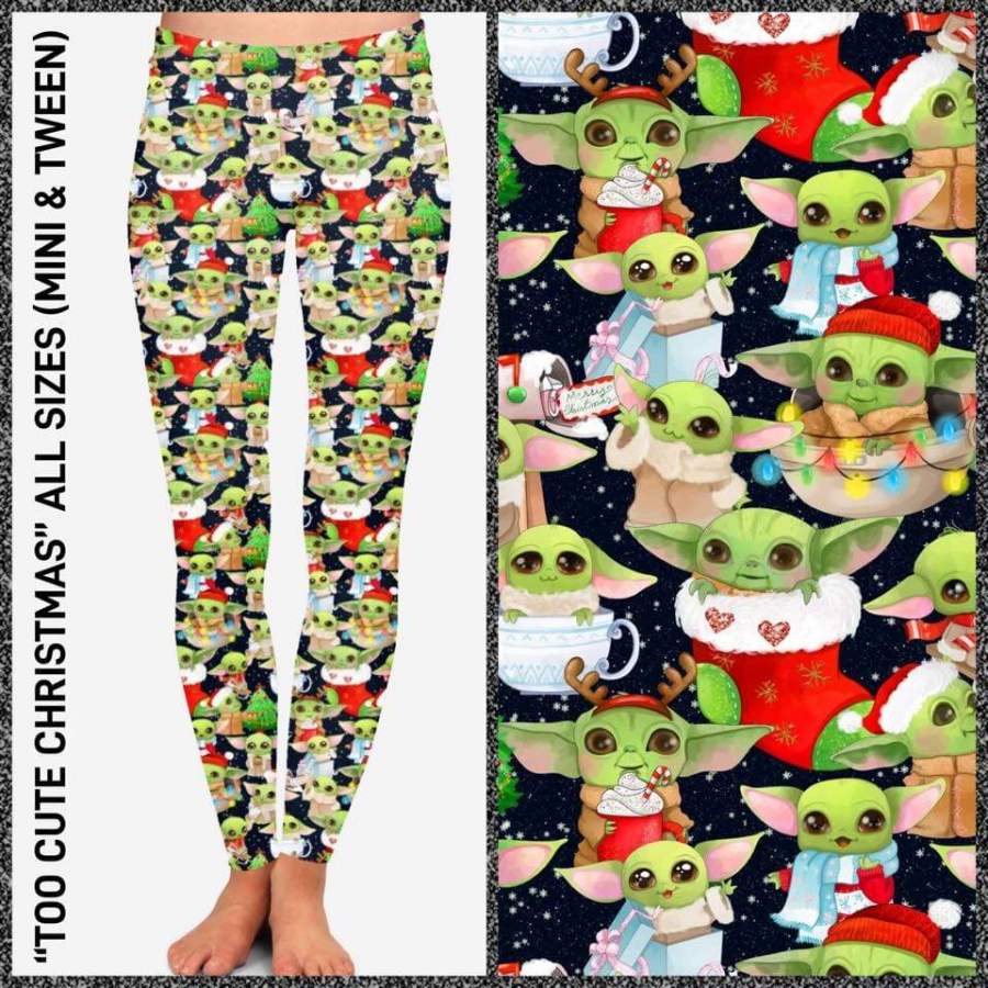 Custom Too Cute Christmas Leggings & Joggers – ETA Early Dec