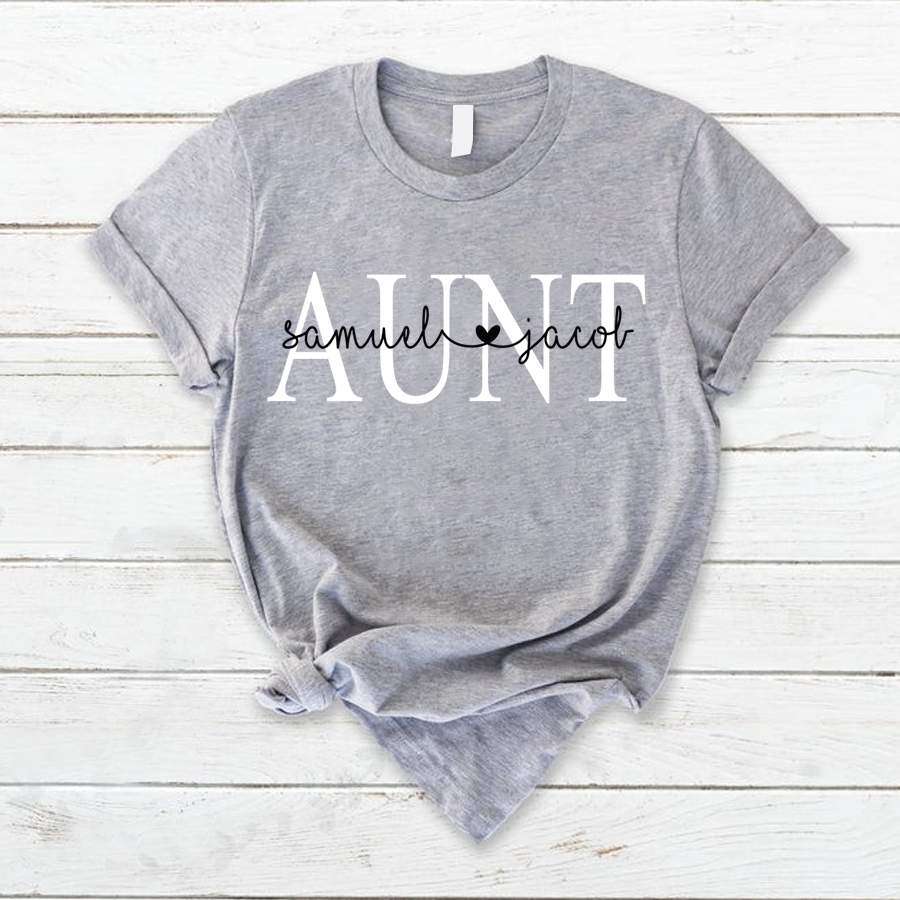 Personalized Aunt Shirt, Custom Aunt Shirt