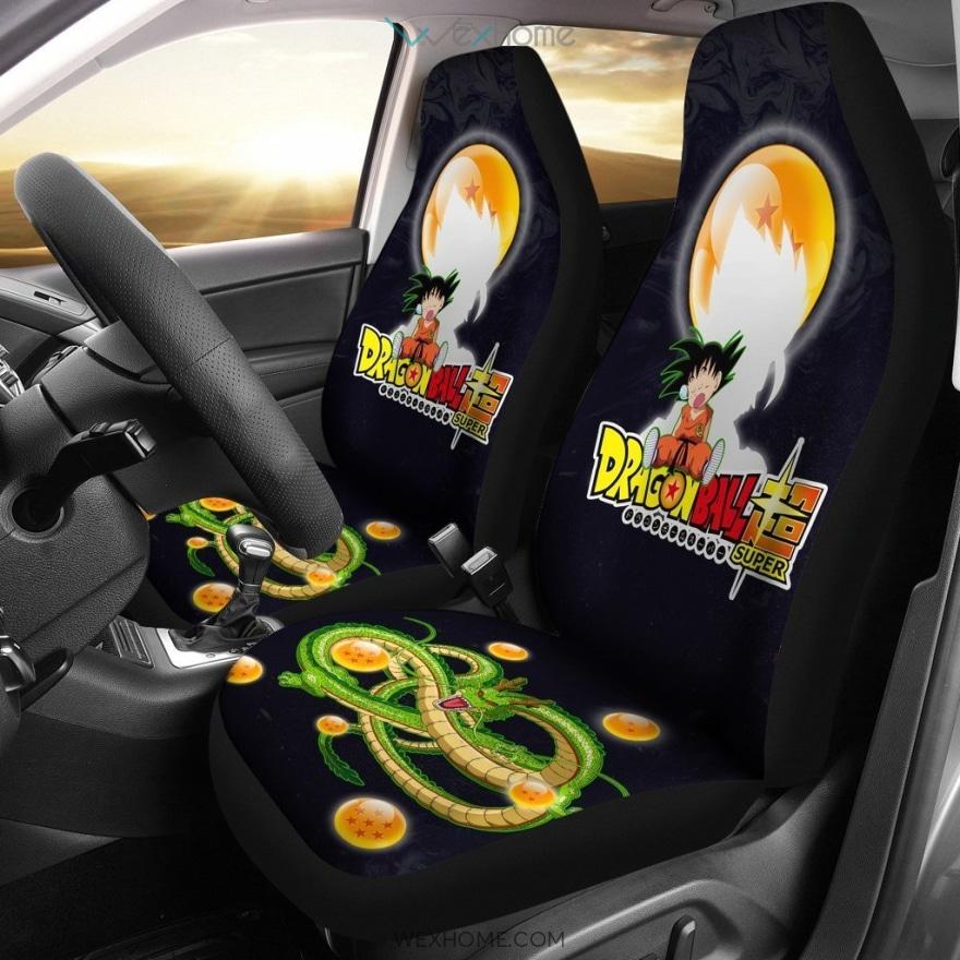 Goku Sleeping Shenron Dragon Ball Anime Art Car Seat Covers