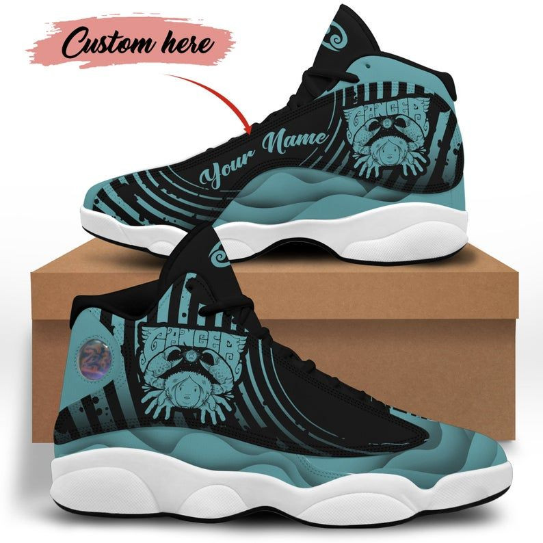 Personalized Shoes, Cancer Shoes, Air Jd13 Shoes, Cancer Zodiac Sneakers, Vegan Leather Shoes New Fashion
