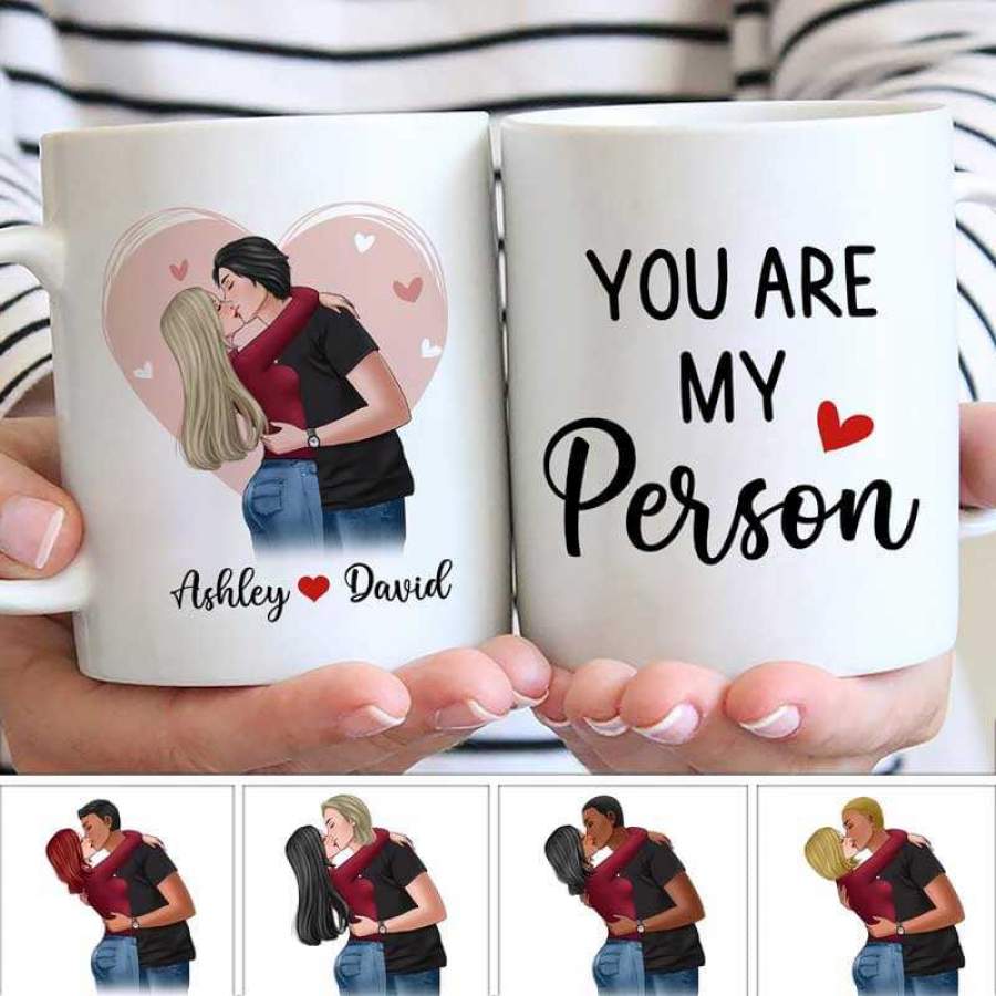 Kissing Couple Personalized Mug