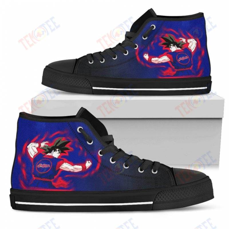 Mens Womens Cleveland Indians Goku Saiyan Power High Top Shoes 3D Printable TMT618