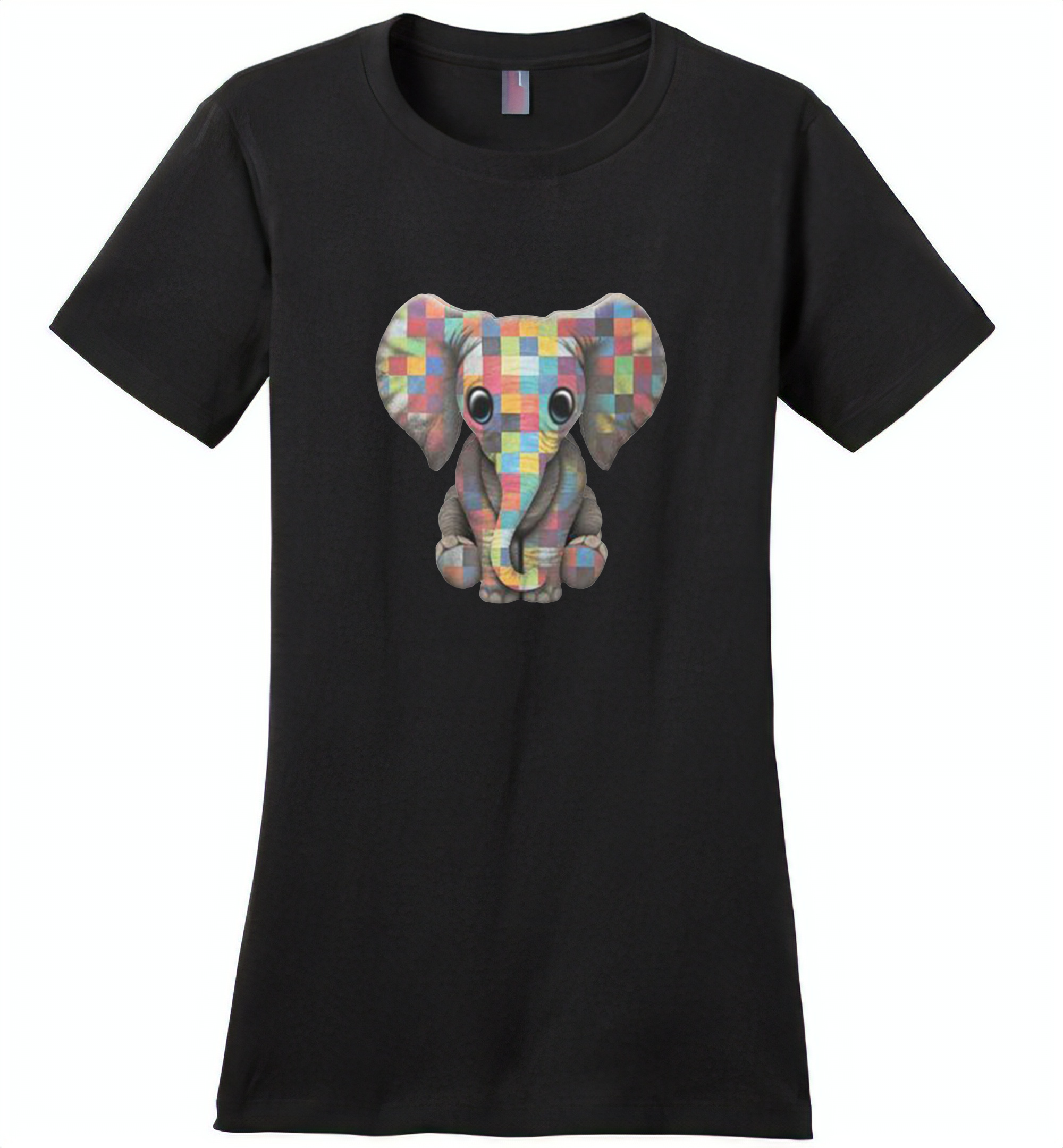 Baby Elephant Autism Awareness – Distric Made Ladies Perfect Weigh Tee