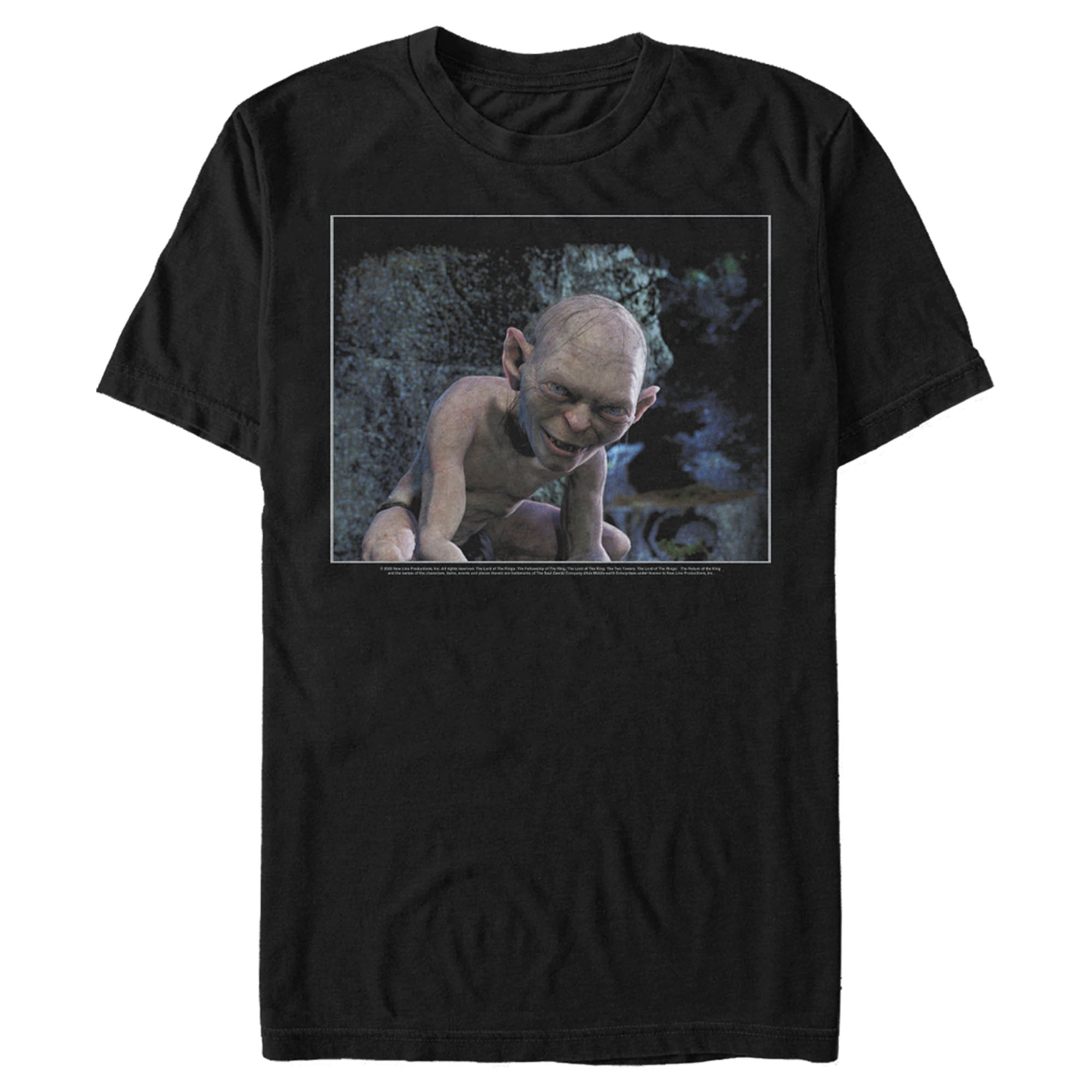 The Lord Of The Rings Men’S Fellowship Of The Ring Smiling Gollum  T-Shirt